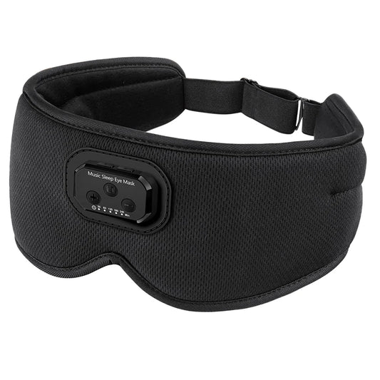 Sleep Mask with White Noise and Timer Bluetooth 6.0 Sleep Headphones 3D Eye Mask with Cooling Fabric and Ultra Thin Speakers