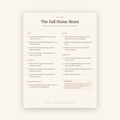 The Fall Home Reset checklist